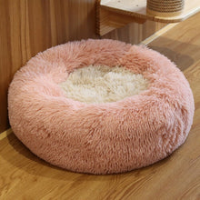 Load image into Gallery viewer, Pet Ultra Soft Long Plush Round Bed
