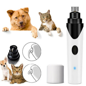 Pet Dog Cat Toe Nail Grinder Electric File Claws Clippers Grooming Trimmer Tool