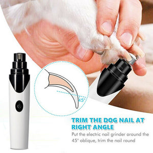 Pet Dog Cat Toe Nail Grinder Electric File Claws Clippers Grooming Trimmer Tool