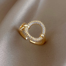 Load image into Gallery viewer, 2020 New Classic Zircon Circle  Ring For Woman Sexy Finger Accessories Fashion Korean Jewelry Wedding Party Unusual Rings
