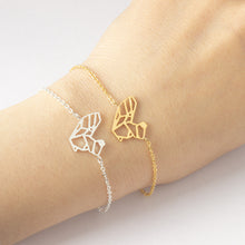 Load image into Gallery viewer, Gold squirrel woman jewelry origami squirrel Bracelet women&#39;s Bracelet
