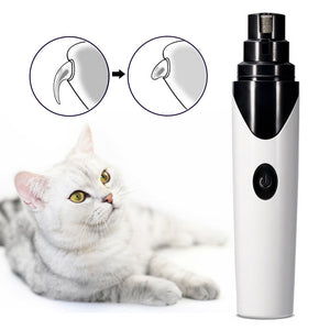 Pet Dog Cat Toe Nail Grinder Electric File Claws Clippers Grooming Trimmer Tool