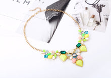 Load image into Gallery viewer, New Arrival Resin Fashion Colorful Cute Charm Gem Flower Choker Necklaces &amp; Pendants Fashion Jewelry Woman Gift Summer style
