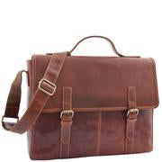 Load image into Gallery viewer, GL10 Brown Bridge Briefcase With Leather Strap - 1290
