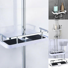 Load image into Gallery viewer, Bathroom Accessories Wall Shelf Bathroom Shelf Shower Rod Rack
