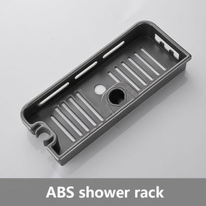 Bathroom Shower Storage Rack Organizer No Drilling Lifting Rod Shower