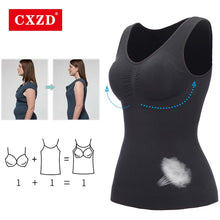 Load image into Gallery viewer, Cxzd Women Shaper Slim Up Lift Plus Size Bra Tank Top Body Shaper
