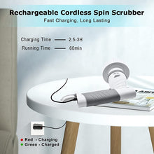 Load image into Gallery viewer, Cordless Electric Cleaning Brush with 4 Brush Heads Portable
