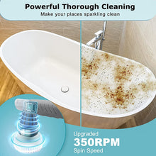 Load image into Gallery viewer, Cordless Electric Cleaning Brush with 4 Brush Heads Portable
