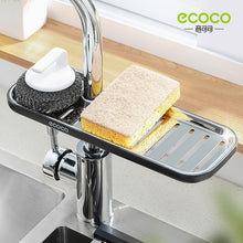 Load image into Gallery viewer, Ecoco Faucet Sponge Soap Drainage Storage Rack Sink Adjustable Dish
