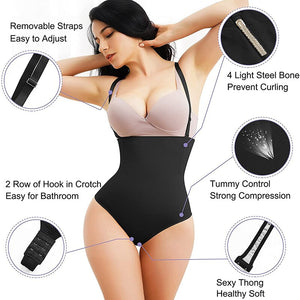 High Waist Tummy Control Panties Women Thong Body Shaper Slimming