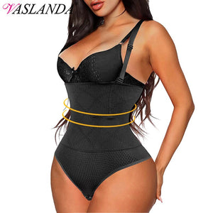 High Waist Tummy Control Panties Women Thong Body Shaper Slimming