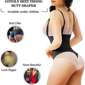 High Waist Tummy Control Panties Women Thong Body Shaper Slimming