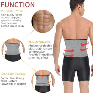 Mens Waist Trainer Modeling Belt Belly Cincher Shapers Slimming Body