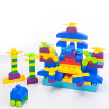 Load image into Gallery viewer, UNiPLAY Soft Building Blocks Plus Series 80pcs Primary Color
