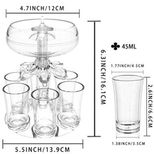 Load image into Gallery viewer, Shot Dispenser Wine Liquor 6 Shot Glass Dispenser And Holder Dispenser
