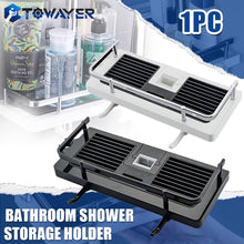 Load image into Gallery viewer, Shower Storage Holder Bathroom Shelf Pole Shelves Shampoo Tray Stand
