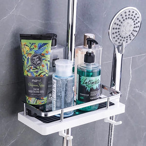 Shower Storage Rack Bathroom Organizer Shelf Shampoo Tray Stand No