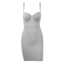 Load image into Gallery viewer, Slimming Full Length Shapewear Slips Nude Straight Tube Dress Body
