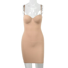 Load image into Gallery viewer, Slimming Full Length Shapewear Slips Nude Straight Tube Dress Body
