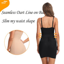 Load image into Gallery viewer, Slimming Full Length Shapewear Slips Nude Straight Tube Dress Body
