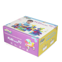 Load image into Gallery viewer, UNiPLAY Soft Building Blocks Plus Series 80pcs Primary Color
