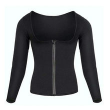 Load image into Gallery viewer, Women Sauna Body Shaper Sweat Suit Sleeve Spa Shirt Hot Neoprene
