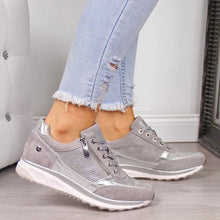 Load image into Gallery viewer, Women&#39;s Wedges Sneakers Women Vulcanize Shoes Sequins Shake Shoes
