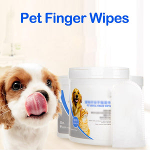 Pet Dental Cleaning Finger Wipes