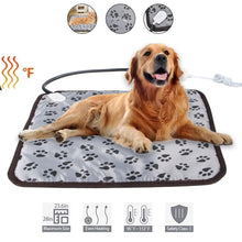 Load image into Gallery viewer, Pet Heating Pad For Dog Cat Heat Mat Indoor Electric Waterproof Dog Heated Pad With Chew Resistant Cord Winter Pet Blanket Warmer
